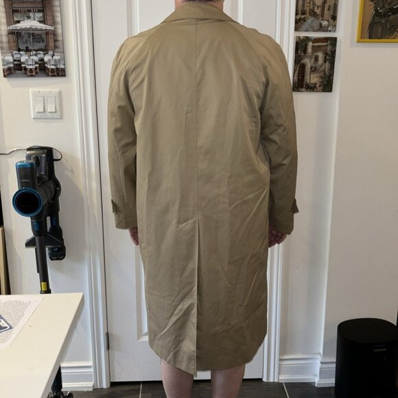 Vintage Burberry Trench Coat Tan Color Men’s Authentic Size 40 - Picture 5 of 11